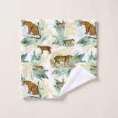 Elegant modern  tropisch Oerwoud Tiger Bad Handdoek (Wasdoekje)