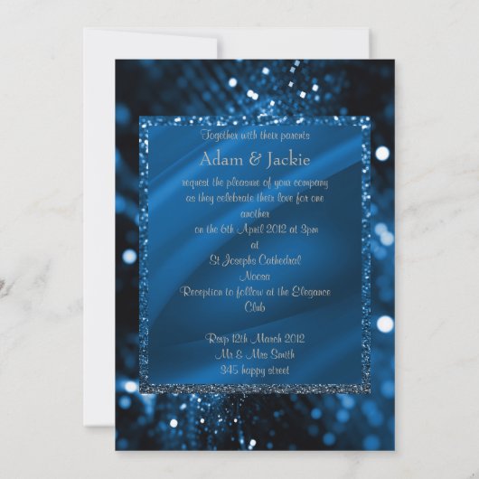 ELEGANT & MODERN TROUW SPLIT ROYAL blauw Kaart (Achterkant)