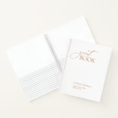 Elegant modern trouwgast boek spiraal notebook (Binnen)
