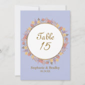 Elegant Modern Trouwtafel Nummer Kaart (Voorkant)
