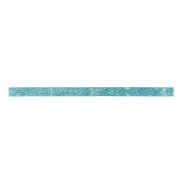Elegant Modern Turquoise Blauwgroen Glitter Ribbon Satijnen Lint (Voorkant)