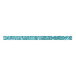 Elegant Modern Turquoise Blauwgroen Glitter Ribbon Satijnen Lint
