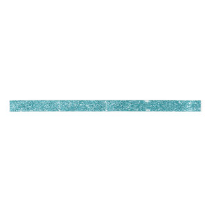 Elegant Modern Turquoise Blauwgroen Glitter Ribbon Satijnen Lint