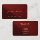 Elegant Modern Typography Script Create Your Own Visitekaartje (Voorkant / Achterkant)