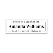 Elegant modern uit de bibliotheek van de boekplaat  zelfinktende stempel (Design)