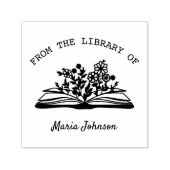 Elegant modern uit de bibliotheek van | ex libris zelfinktende stempel (Design)