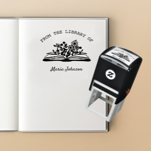 Elegant modern uit de bibliotheek van ex libris zelfinktende stempel