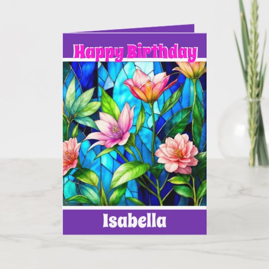 Elegant Modern Uniek Bloemen Collectie Kaart (Voorkant)