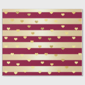 Elegant modern Valentijnsdag hartpatroon Cadeaupapier (Vlak)