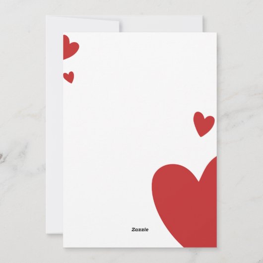 Elegant Modern Valentijnsdag Party Invitation Feestdagenkaart (Achterkant)