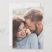 Elegant Modern Vellum Overlay 2 Foto bruiloft opsl Save The Date (Achterkant)