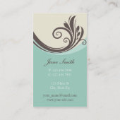 Elegant modern ventilator, stijlvol, klassy Retro Visitekaartje (Achterkant)