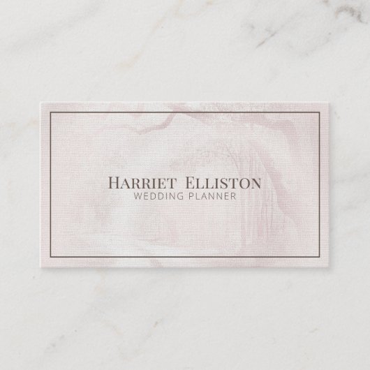 Elegant modern verbindingsstuk Olive Wedding Plann Visitekaartje (Voorkant)