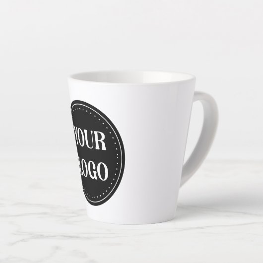 elegant, modern, verfijnd & aanpasbaar. latte mok (Rechterhoek)