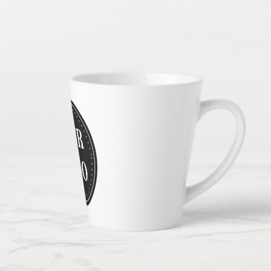 elegant, modern, verfijnd & aanpasbaar.  latte mok (Rechts)