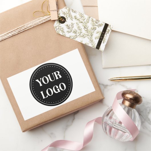 elegant, modern, verfijnd & aanpasbaar.  rechthoekige sticker (Geschenken)