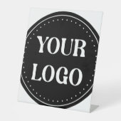 elegant, modern, verfijnd & aanpasbaar.  reclamebord met voetstuk (Voorkant)