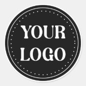 elegant, modern, verfijnd & aanpasbaar.  ronde sticker (Voorkant)