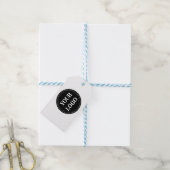 Elegant, modern, verfijnd, & bewerkbaar. cadeaulabel (Met Touw)