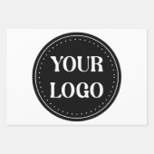 Elegant, modern, verfijnd, & bewerkbaar. inpakpapier vel (Voorkant)