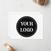 Elegant, modern, verfijnd, & bewerkbaar. notitiekaartje (Voorkant / Achterkant in situ)