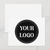 Elegant, modern, verfijnd, & bewerkbaar. notitiekaartje (Voorkant / Achterkant)