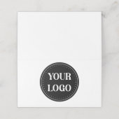 Elegant, modern, verfijnd, & bewerkbaar. plaatskaartje (Buitenkant ongevouwen)