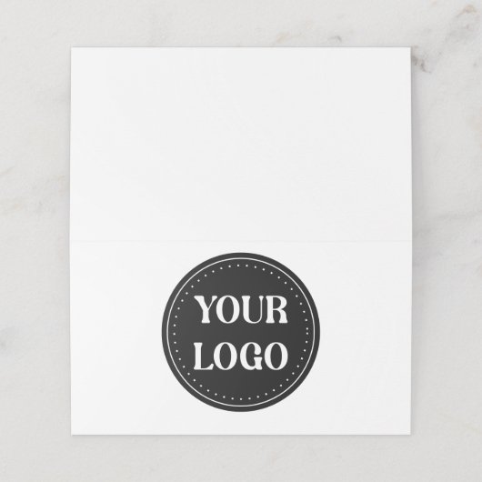 Elegant, modern, verfijnd, & bewerkbaar. plaatskaartje (Buitenkant ongevouwen)