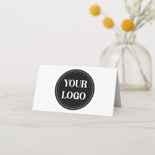 Elegant, modern, verfijnd, & bewerkbaar. plaatskaartje (Voorkant)