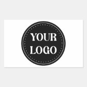 Elegant, modern, verfijnd, & bewerkbaar. rechthoekige sticker (Voorkant)