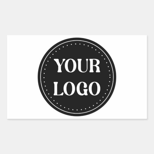 Elegant, modern, verfijnd, & bewerkbaar. rechthoekige sticker (Voorkant)