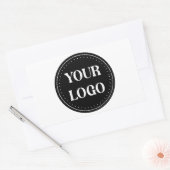 Elegant, modern, verfijnd, & bewerkbaar. rechthoekige sticker (Envelop)