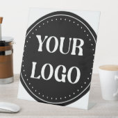 Elegant, modern, verfijnd, & bewerkbaar. reclamebord met voetstuk (Insitu)