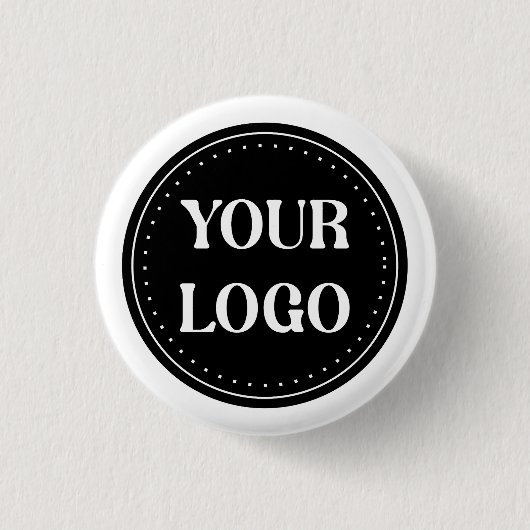 Elegant, modern, verfijnd, & bewerkbaar ronde button 3,2 cm (Voorkant)