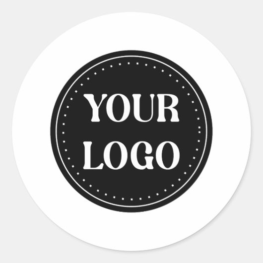 elegant, modern, verfijnd & bewerkbaar. ronde sticker (Voorkant)