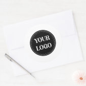 elegant, modern, verfijnd & bewerkbaar. ronde sticker (Envelop)