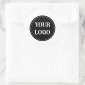 elegant, modern, verfijnd & bewerkbaar. ronde sticker (Tas)
