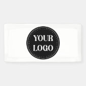 Elegant, modern, verfijnd, & bewerkbaar. spandoek (Horizontaal)