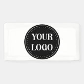 Elegant, modern, verfijnd, & bewerkbaar. spandoek (Horizontaal)