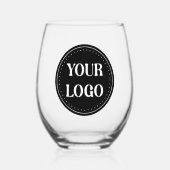 Elegant, modern, verfijnd, & bewerkbaar. wijnglas zonder voet (Voorkant)