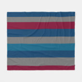 Elegant modern verticaal lijnenpatroon fleece deken (Voorkant (Horizontaal))