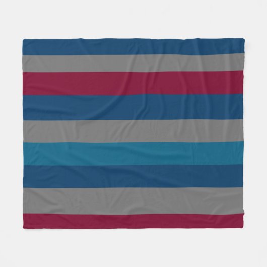 Elegant modern verticaal lijnenpatroon fleece deken (Voorkant (Horizontaal))