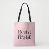 Elegant modern verzet tegen persistente Inspireren Tote Bag (Voorkant)