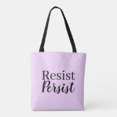 Elegant modern verzet tegen persistente Inspireren Tote Bag (Achterkant)