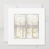 Elegant Modern Viering van het Leven Uitnodiging (Voorkant)