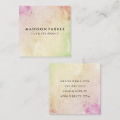 Elegant Modern Vierkante Visitekaartje (Voorkant / Achterkant)