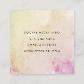 Elegant Modern Vierkante Visitekaartje (Achterkant)