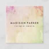 Elegant Modern Vierkante Visitekaartje (Voorkant)