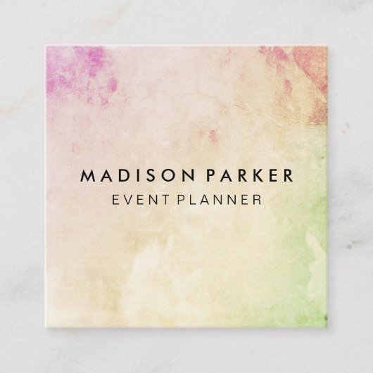 Elegant Modern Vierkante Visitekaartje (Voorkant)