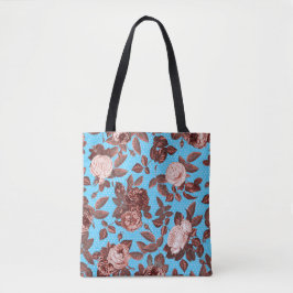 Elegant Modern Vintage Bloemmotief Tote Bag